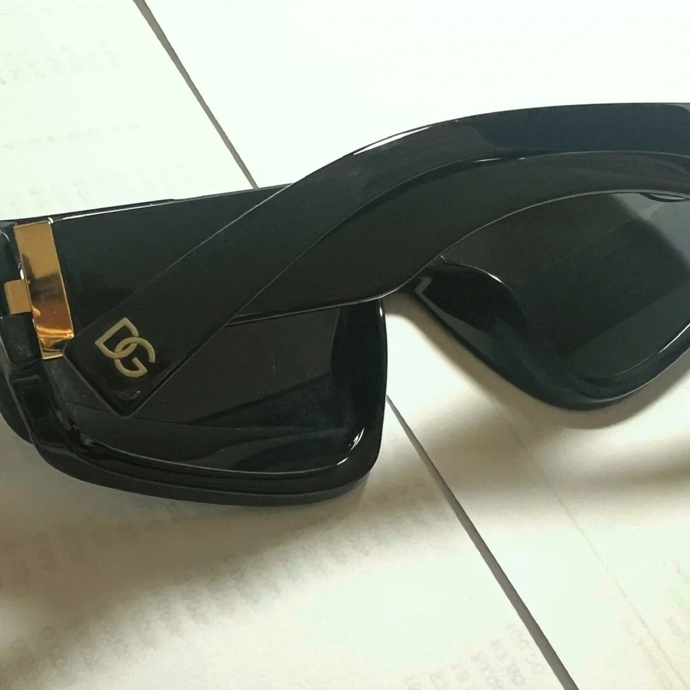 Dolce & Gabbana Black Glasses with Bold Frame and Dark Lenses